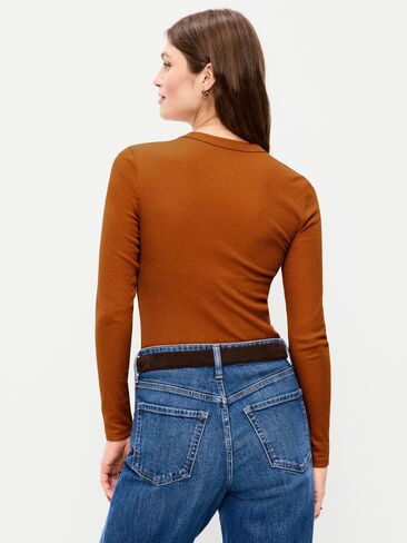 Old Navy Snug Long-Sleeve Ribbed T-Shirt - Spice of Life in Saudi Arabia