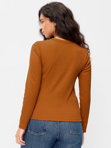 Old Navy Snug Long-Sleeve Ribbed T-Shirt - Spice of Life in Saudi Arabia