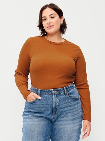 Old Navy Snug Long-Sleeve Ribbed T-Shirt - Spice of Life in Saudi Arabia