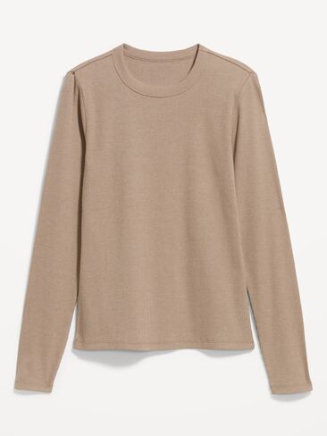 Old Navy Snug Long-Sleeve Crew-Neck T-Shirt - Chocolate Malted in Kuwait