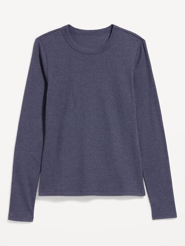 Old Navy Snug Long-Sleeve Crew-Neck T-Shirt - Volcanic Glass in Kuwait