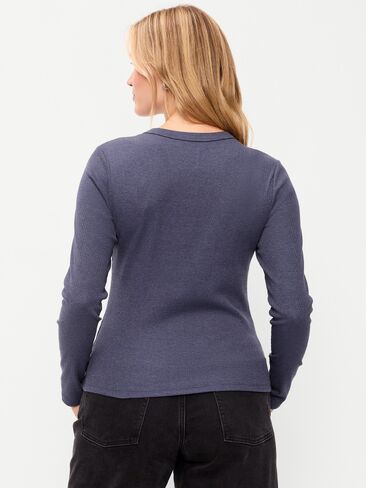 Old Navy Snug Long-Sleeve Crew-Neck T-Shirt - Volcanic Glass in Kuwait