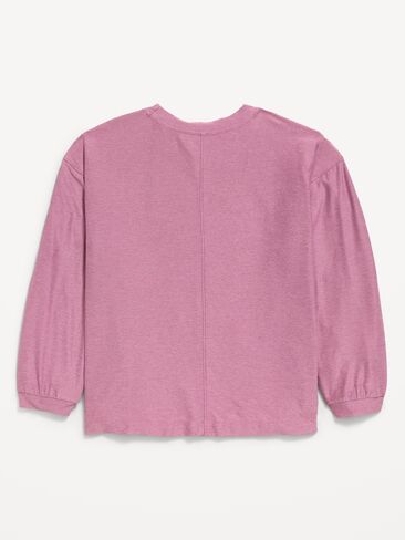 Old Navy CloudMotion Long-Sleeve Tunic T-Shirt for Girls - Rosewash in Kuwait
