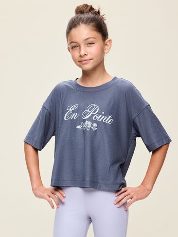 Old Navy CloudMotion Short-Sleeve Boxy T-Shirt for Girls - Swept Away in Kuwait