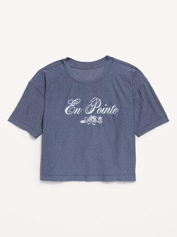 Old Navy CloudMotion Short-Sleeve Boxy T-Shirt for Girls - Swept Away in Kuwait