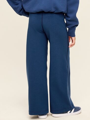 Old Navy High-Waisted PowerChill Crossover Wide-Leg Pants for Girls - Obscure Night in Kuwait