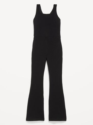 Old Navy Sleeveless PowerChill Twist-Back Jumpsuit for Girls - Black Jack in Kuwait
