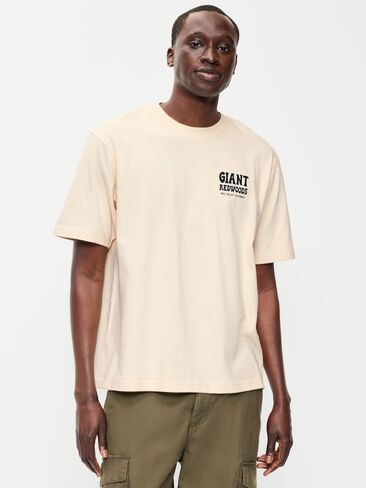Old Navy Heavyweight Graphic T-Shirt - Howlite in Kuwait