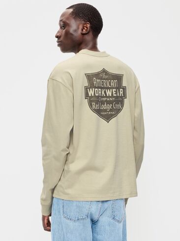 Old Navy Long-Sleeve Heavyweight Graphic T-Shirt - Elbow Grease in Kuwait