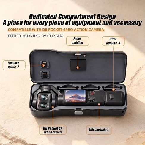 Protective Hard Case for DJI Osmo Pocket 4 Pro/4/3 in Kuwait