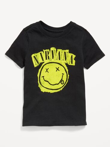 Old Navy Unisex Licensed Graphic T-Shirt for Toddler - Black Jack in Kuwait