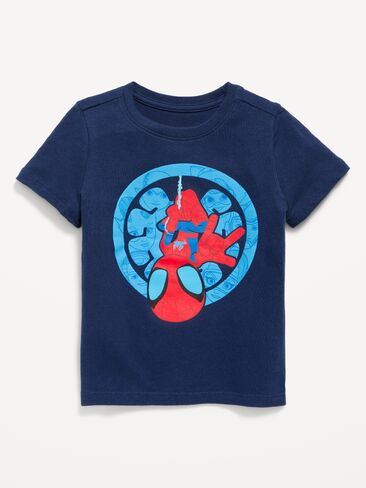 Old Navy Marvel™ Spider-Man Unisex Graphic T-Shirt for Toddler - Spider-Man Blue in Kuwait