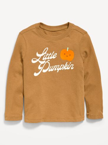 Old Navy Long-Sleeve Graphic T-Shirt for Toddler Girls - Redwood Burl in Kuwait