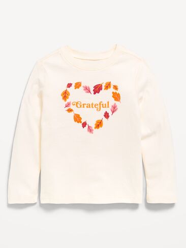 Old Navy Long-Sleeve Graphic T-Shirt for Toddler Girls - Creme De La Creme in Kuwait