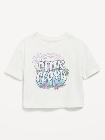 Old Navy Pink Floyd™ Boxy Graphic T-Shirt for Toddler Girls - Pink Floyd in Kuwait