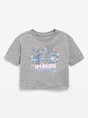Old Navy Dr. Seuss™ Boxy Graphic T-Shirt for Toddler Girls - Heather Gray in Kuwait