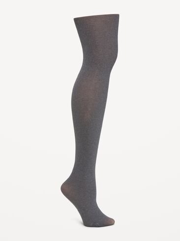 Old Navy Semi-Sheer Tights for Women - Gray in Kuwait