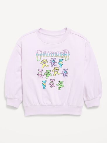 Old Navy Grateful Dead™ Graphic Sweatshirt for Toddler Girls - Lilac Ice in Kuwait