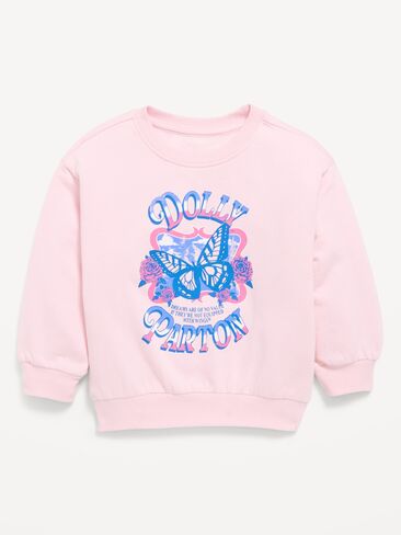 Old Navy Dolly Parton™ Graphic Sweatshirt for Toddler Girls - Blush On You in Kuwait