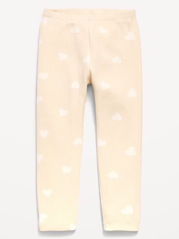 Old Navy Full-Length Leggings for Toddler Girls - Cream Heart in Kuwait