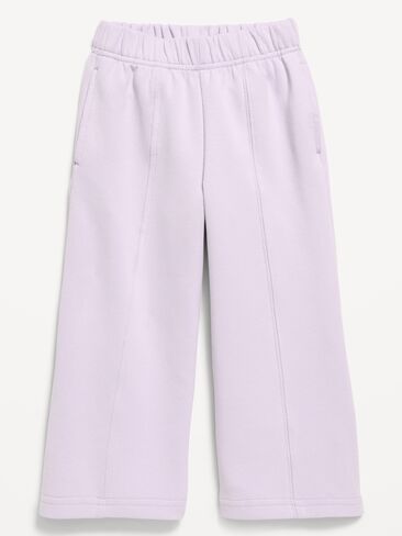 Old Navy Dynamic Fleece Wide-Leg Sweatpants for Toddler Girls - Dusky Lavender in Kuwait