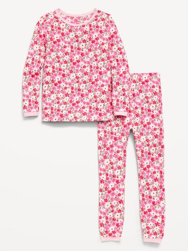 Old Navy SoftMode Printed Snug-Fit Pajama Set for Toddler & Baby - Ditsy Floral in Kuwait