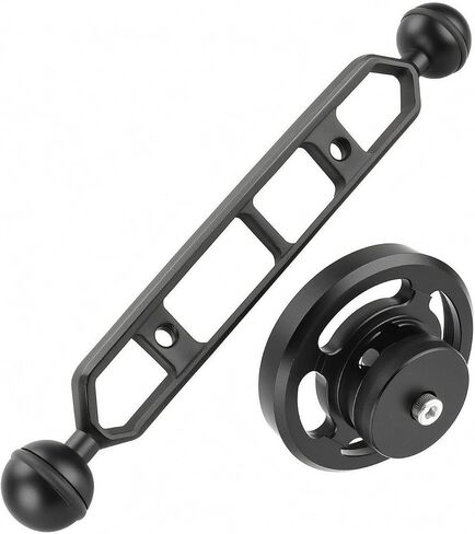 Lens Mount Adapter Camera Mount Holder Base Bracket with Threaded Connection and Slotted Cutouts Aluminum Alloy Construction for Underwater Rigs, M67 Mount-arm in Saudi Arabia