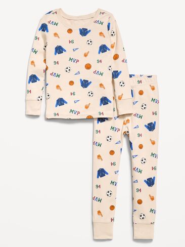 Old Navy Printed Snug-Fit Pajama Set for Toddler & Baby - Sports in Kuwait