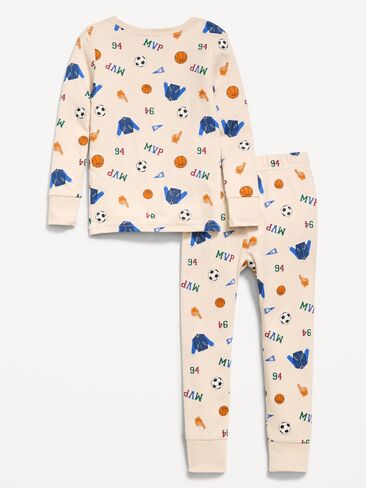 Old Navy Printed Snug-Fit Pajama Set for Toddler & Baby - Sports in Kuwait