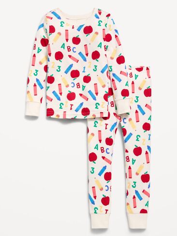 Old Navy Printed Snug-Fit Pajama Set for Toddler & Baby - Art School in Kuwait