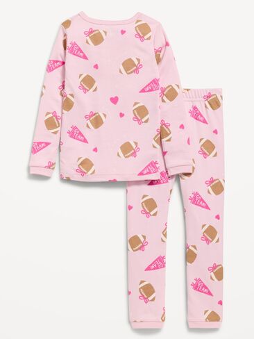 Old Navy Printed Snug-Fit Pajama Set for Toddler & Baby - Football in Kuwait