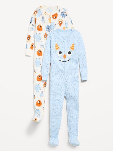 Old Navy Snug-Fit 2-Way-Zip Pajama One-Piece 2-Pack for Toddler & Baby - Monster in Saudi Arabia