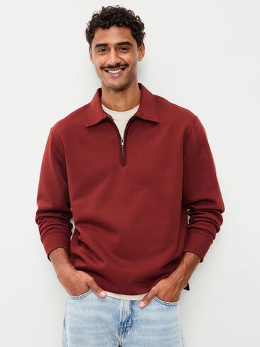 Old Navy Collared Fleece Quarter-Zip Pullover - Russet Brown in Kuwait