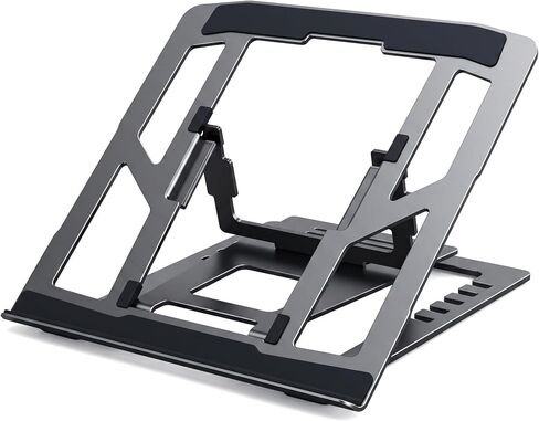Laptop Stand Foldable Carbon Steel Lift Stand Ergonomic Design for MacBook Multibrand Laptop and Tablet in Kuwait