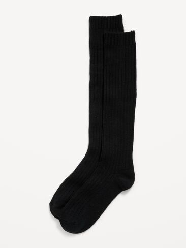Old Navy Knee-High Boot Socks for Women - Black Jack in Kuwait