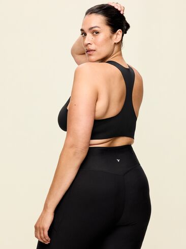 Old Navy PowerSoft Molded Cup Racerback Bra - Black Jack in Kuwait