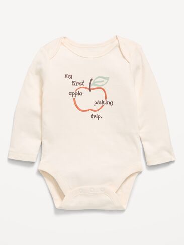 Old Navy Long-Sleeve Graphic Bodysuit for Baby - Creme De La Creme in Kuwait
