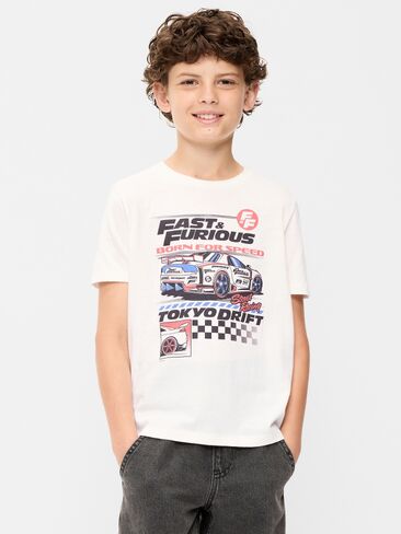 Old Navy Fast & Furious™ Gender-Neutral Graphic T-Shirt for Kids - Sea Salt in Kuwait