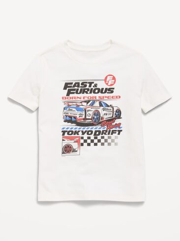 Old Navy Fast & Furious™ Gender-Neutral Graphic T-Shirt for Kids - Sea Salt in Kuwait