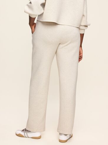 Old Navy High-Waisted Bounce Fleece Trouser Sweatpants - Oatmeal Heather in Kuwait