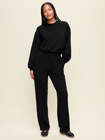 Old Navy High-Waisted Bounce Fleece Trouser Sweatpants - Black Jack in Kuwait