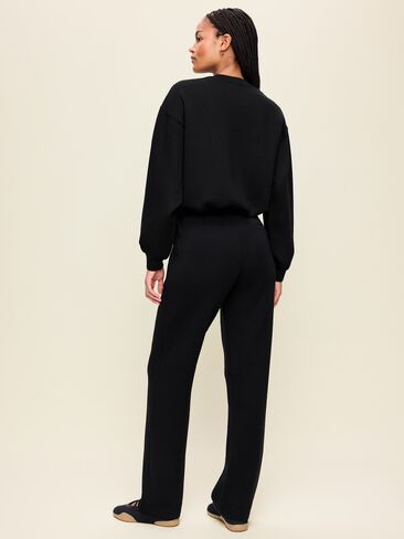 Old Navy High-Waisted Bounce Fleece Trouser Sweatpants - Black Jack in Kuwait