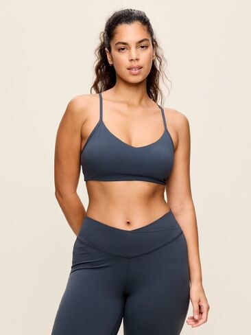 Old Navy Light Support StudioSmooth Y-Back Sports Bra - Dusk Navy in Kuwait