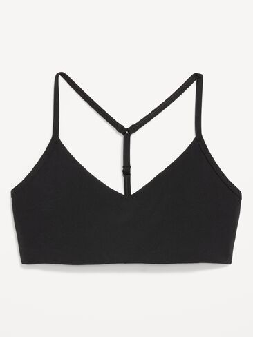 Old Navy Light Support StudioSmooth Y-Back Sports Bra - Black Jack in Kuwait
