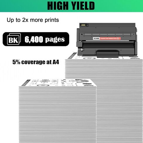 Compatible for Ricoh SP377DNWX High Yield Replacement Toner Cartridge (with Chip) Toner Cartridges Work for Ricoh SP377DNWX SP377SFNWX SP377SNWX Printers in Kuwait