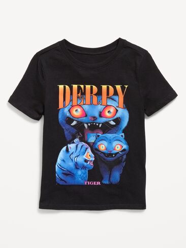 Old Navy KPop Demon Hunters™ Unisex Graphic T-Shirt for Toddler - Black Jack in Kuwait