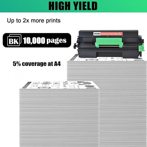 Replacement High Yield Toner Cartridge (with Chip) Compatible for Ricoh SP6430DN Toner Cartridge,Work for Ricoh SP6430 SP6430M SP6420 SP6420M Printers in Kuwait
