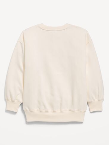 Old Navy CapyFun™ Oversized Graphic Tunic Sweatshirt for Girls - Lilac Ice in Kuwait