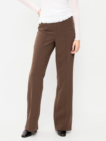 Old Navy High-Waisted Patch Pocket Flare Pants - Earthen in Kuwait