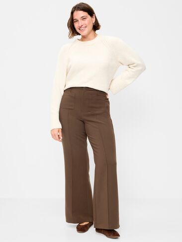 Old Navy High-Waisted Patch Pocket Flare Pants - Earthen in Kuwait
